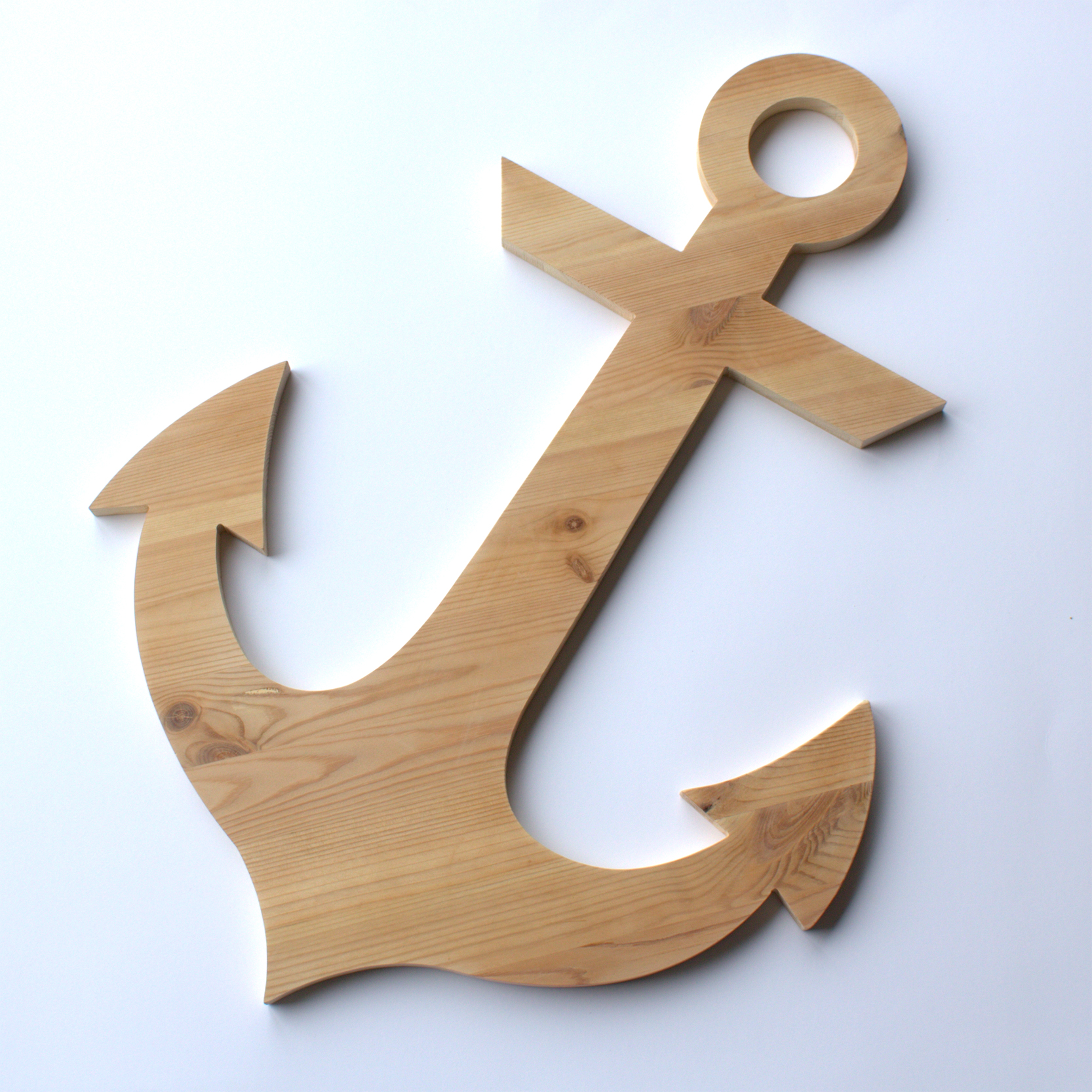 Anker ca. 48x48x1,5cm aus Kiefernholz – Bild 2
